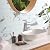 AULIGET 4-Piece Polished White Marble with Gold Peel and Stick Backsplash Wall Tiles, 3" x 12" PVC Faux Stone Stick on Tiles for Backsplash Kitchen, Bathroom, Laundry Room, Camper, Fireplace