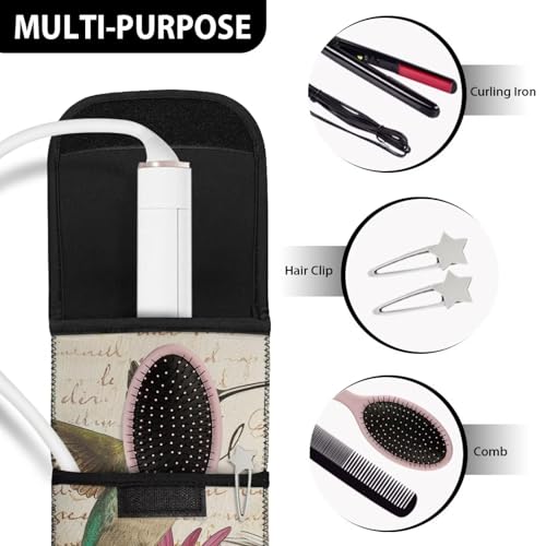 Bolsa protectora resistente al calor para plancha y rizador miniatura 7