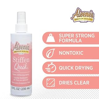 Aleene's 15581 Stiffen-Quick Fabric Stiffening Spray 8oz,Original Version, Packaging may vary