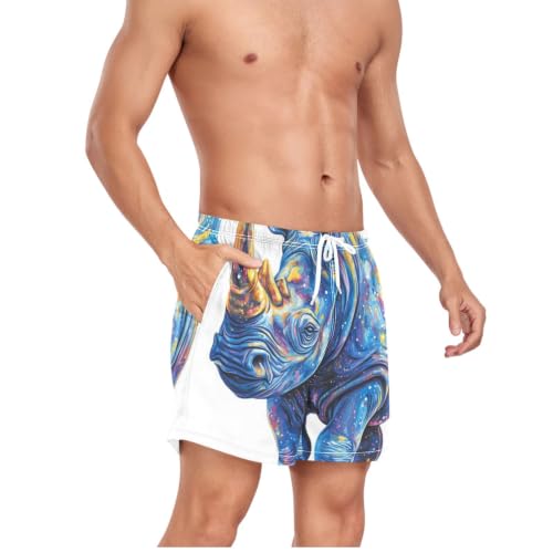 Pantalones cortos de playa azul para vacaciones de verano hombre 3