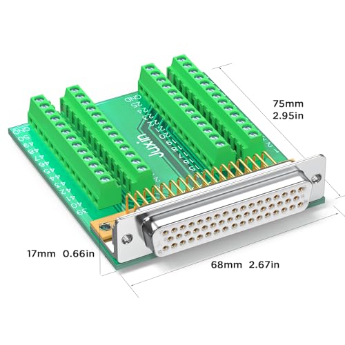 Conector DB50 hembra a bloque terminal sin soldadura miniatura 5