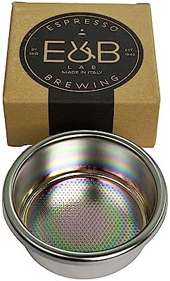 E&B Lab NT (NanoTech) Double Espresso Portafilter Basket 58mm Ridgeless (18)