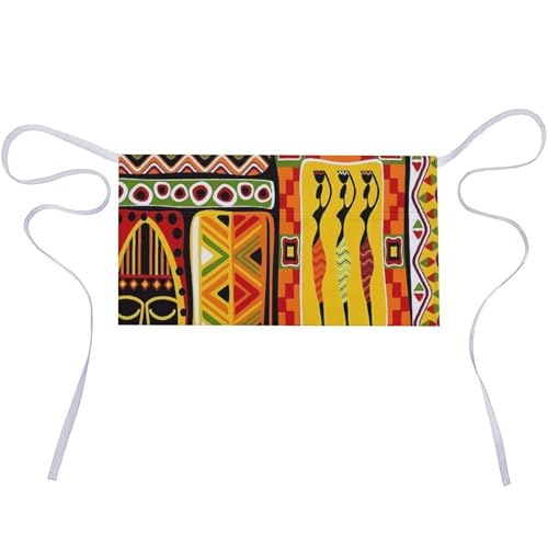 Tablier court africain de cuisine imperméable tissu Oxford résistant 3 poches pour restaurant