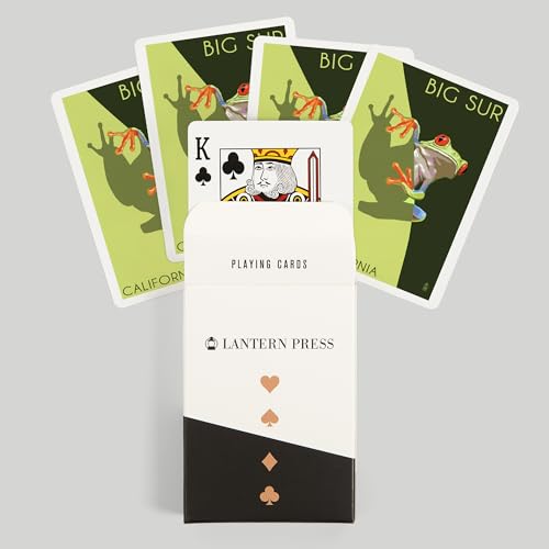 Lantern Press Big Sur California Juego de Cartas Poker miniatura 6