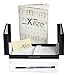 Xezo Incognito Brass Twist Action Medium Ballpoint Pen, Guilloche Enamel in Blue Color with Pure Platinum Plating. Handcrafted and Serialized