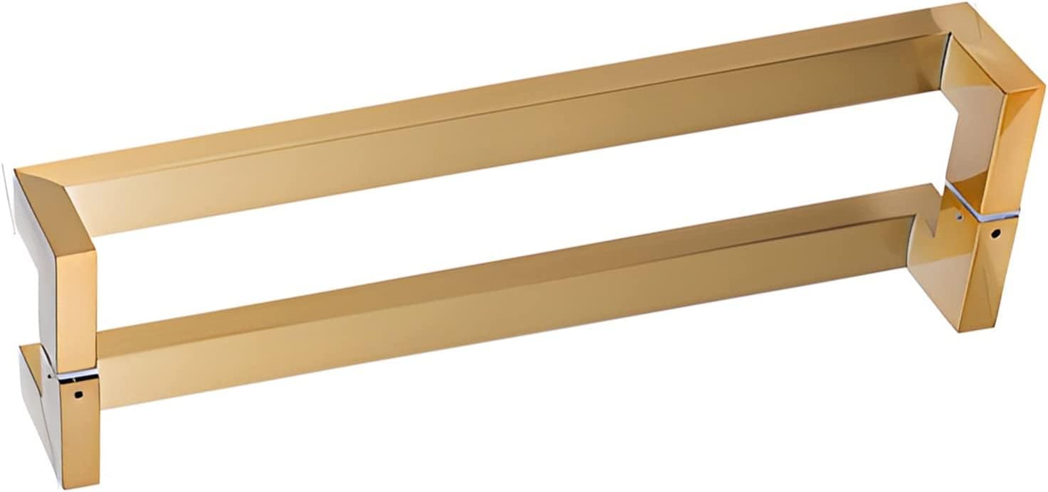 CWCQGH Sliding Door Handle Brushed Finish Sliding Door Handles, Metal Pipe Aluminum Door Handles for Restaurant Mall, Push Pull Door Handles with Fittings & Screws,D-80Cm31.4In