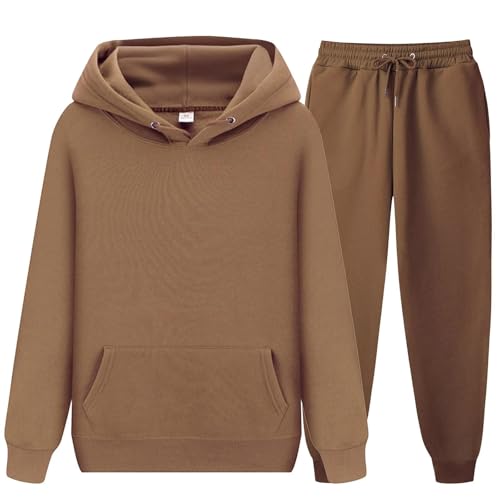 CHAIRAY Women's Hoodie Tracksuit Sweatsuits for Mens Set 2 Piece Hooded Sweatshirts and Sweatpant Sets Jogger Sweatsuit