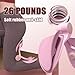 QTFYQD Thigh Trainer for Women - 26 Pounds Pelvic Floor Muscle Trainer、Thigh Exerciser and Kegel Exercise、Thigh Trainer Deluxe Exerciser、Working Out While Working (Pink)