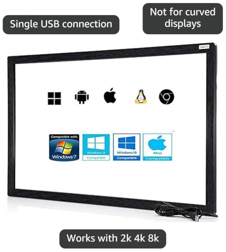 Image of Chengying 37 inch Multi-Touch 10 Points Infrared Touch Frame - IR Touch Panel - 37 inch Infrared Touch Overlay - USB Interface - HID Compatible