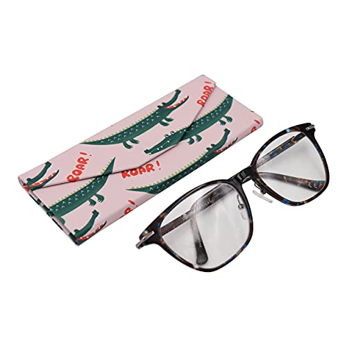 Image of Real Sic Glasses Case for Men and Women - Magnetic Folding Hard Shell Sunglass Holder - Inspired by Adorable Animals