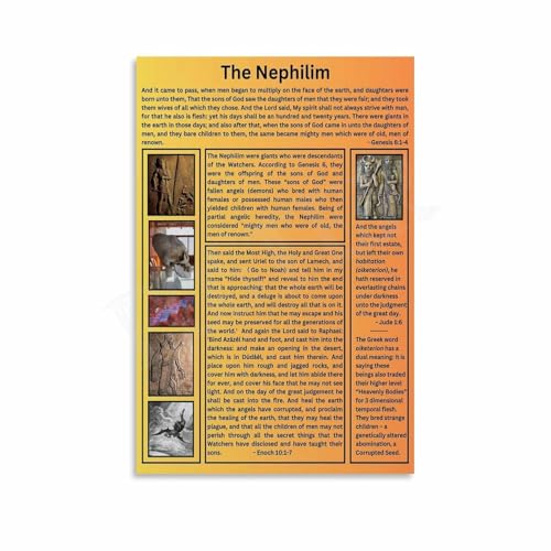 AJGLOX The Nephilim Poster Religious Wall Decoration Posters Canvas Painting