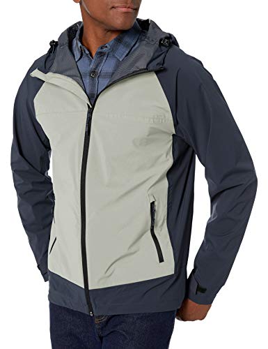 Hawke & Co Men's Big and Tall Mesh Lined Hooded Jacket | Water and Rain Resistant Performance Shell, Wrought Iron, XX-Large