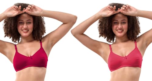 Image of Lyra Women's Non-Padded Secret Support Full Coverage Bra (Pack of 2)