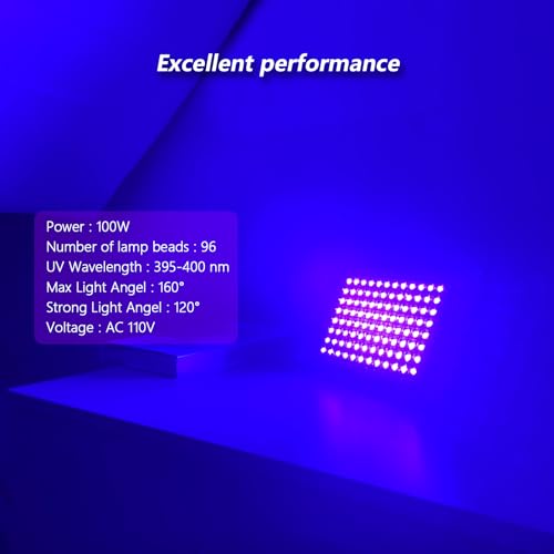 Glostars CW-G888100 100W Led Uv Black Light thumb #5