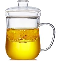 12 Oz Borosilicate Teacup with Infuser & Lid only .49: eDeal Info