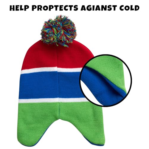 Image of PJ Masks Winter Hat and 2 Pair of Gloves or Mittens Set (Age 2-7)