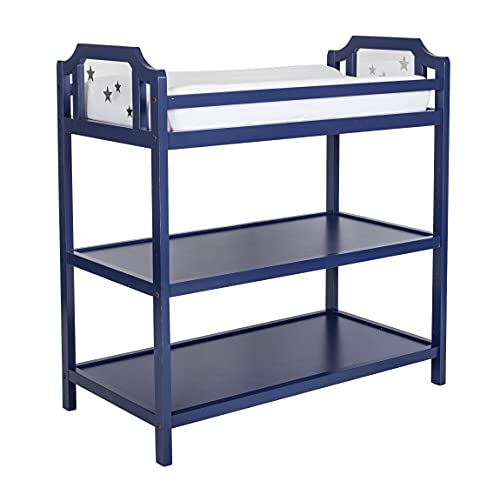Image of Suite Bebe Celeste Changing Table Safety Rail Included, Navy Blue