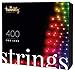 Produktbild Twinkly Smart Decorations Custom LED String Lights - App gesteuerte Lichterketten mit 400 mehrfarbigen RGB LED Lichtern - IoT Ready Anpassbare Beleuchtung - Erstellen oder Download von Lichtdisplays