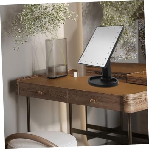 Miroir de maquillage LED à lumières intégrées et écran tactile portable - 6