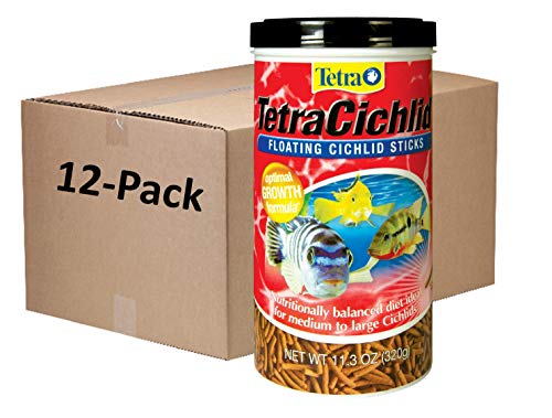 Tetracichlid Floating Cichlid Sticks 11.3 Ounces, Pond Fish Food, Nutritionally Balanced, (Pack Of 12) #TOP14