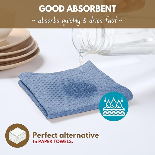 Native Fab 100% Cotton Kitchen Towels - 12 Pack, 16