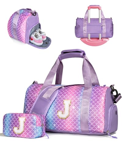 Vogewood Gifts for Niece-Girl Gym Bag with Shoe Compartment Girl Travel Bag