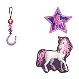 Step by Step Magic Mags „Pretty Unicorn Nuala“, 3-teilig, 2 Magnet-Applikationen und 1 Anhänger, Einhorn, passend zum Schulranzen oder Vorschulrucksack