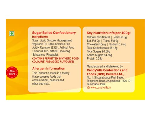 Image of CandyVille FrootFab Jars Combo Pack (1.2KG) | Each of Strawberry, Blueberry and Pineapple Candy Jars | Fruit Flavoured Candy