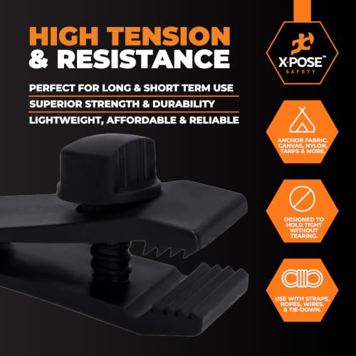 Image of Xpose Safety 75 Pack Heavy Duty Reusable Tarp Clips