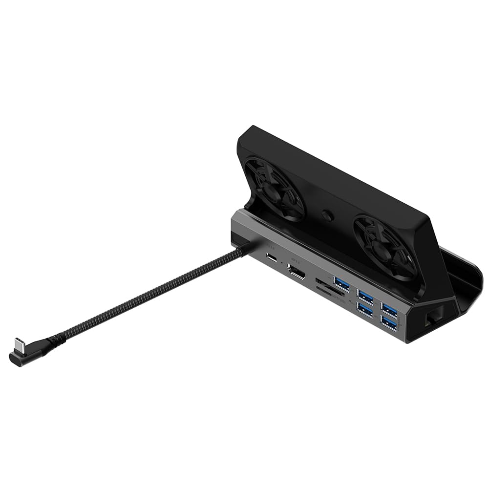 Docking station compatibile con HDMI Hub console 4K 60Hz USB C Docking Station Gigabit Ethernet 1000Mbps Tipo C USB 3.0 2.0 PD 100W RJ45 per Steam Deck