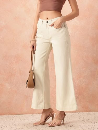 Image of Women's High Waist Denim Jeans | Straight, Relaxed, Wide Leg & Baggy Fit | High Rise Loose Oversized Denim Pants for Women | Comfortable Casual Everyday Wear | Oversized Woman baggys
