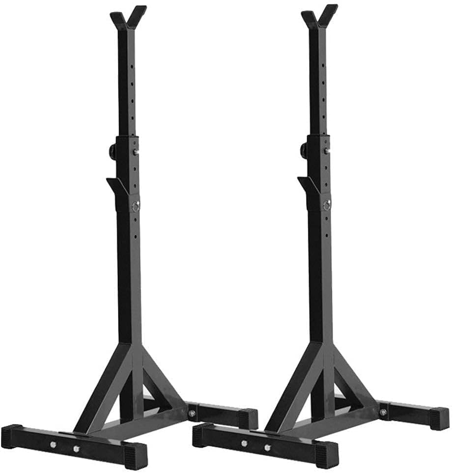 Squat Rack Dipping Station Barbell Rack Dip Stand Fitness Bench Press Free-Weight Racks Squat Rack Stand - Adjustable Be
