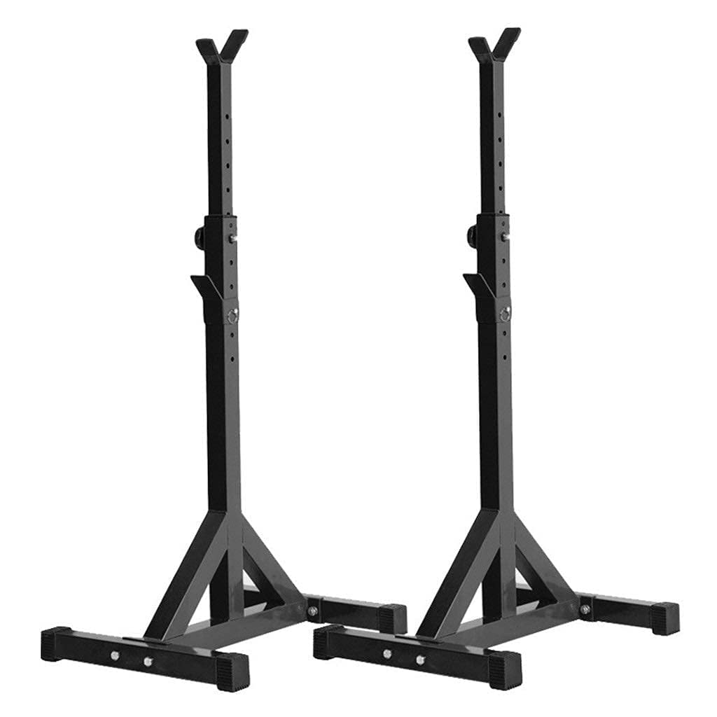 OTQEFTN Squat Rack Dipping Station Barbell Rack Dip Stand Fitness Bench Press Free-Weight Racks Squat Rack Stand - Adjustable Bench Press Rack, Portable Barbell Rack, 300KG Max L