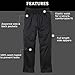 MARMOT Men’s PreCip Full-Zip Pant | Lightweight, Waterproof, Jet Black, Medium