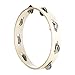 Musfunny Tambourine Ring for Adults 10 inch Hand Held Drum with Metal Jingles Bells Percussion Instrument Gifts for Musical Education Party Church KTV (10 inch Ring)