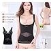 rxynpcrd Shapewear Tank Tops for Women Open Bust Slimming Tummy Control Shaping Compression Cami Vest with Wide Straps(Black,4X-Large)