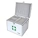 Price comparison product image HMF 14702-09 First Aid Box, Medical Box, Carrying Handle, Carry Strap, Aluminium, 30 x 25 x 25 cm