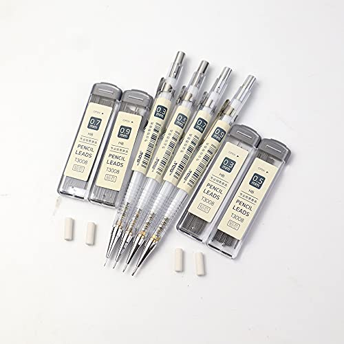Ołówki Ołówki mechaniczne Wkłady HB 0,3/0,5/0,7/0,9 mm Zestaw ołówków automatycznych Rysunek Szkic Biuro Szkolne (1 pudełko) (1 pudełko)
