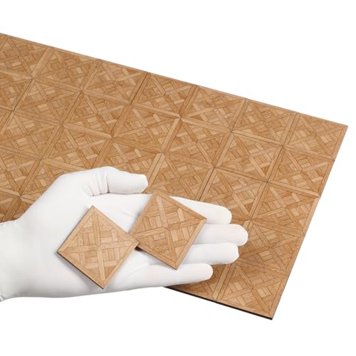 Plancher en damier miniature 1:12 pour corriger les sols de maquette vide