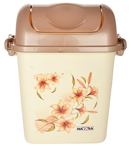 Nayasa Swing Dustbin with Lid, 13.5 Litres Nayasa Swing Dustbin with Lid, 13.5 Litres