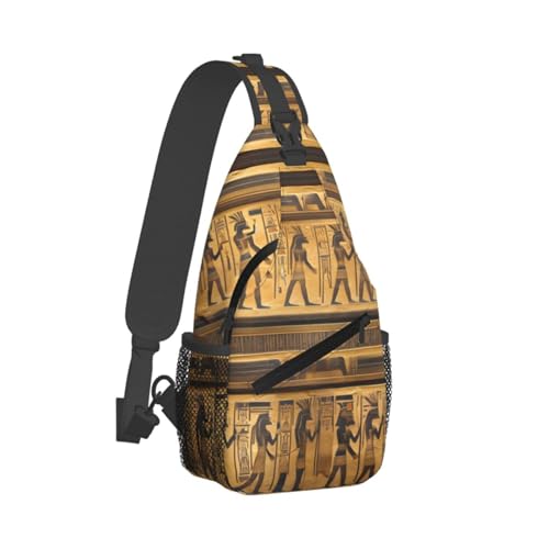Morrales de Petate con Estampado de Jeroglíficos Egipcios miniatura 2