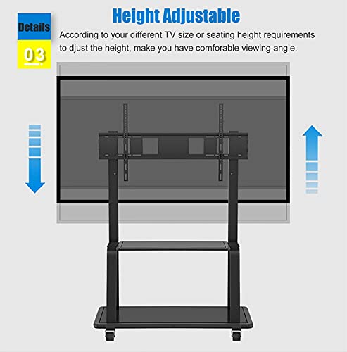 Soporte móvil para TV de sala/dormitorio con ruedas miniatura 5
