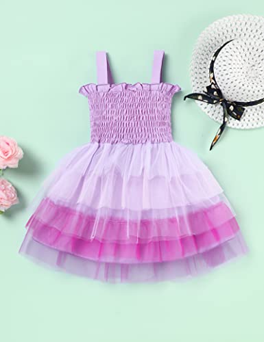 Toddler Baby Girls Layered Tutu Dress Sleeveless Princess Tulle Sundress For Wedding Birthday Party 2-6T #TOP7