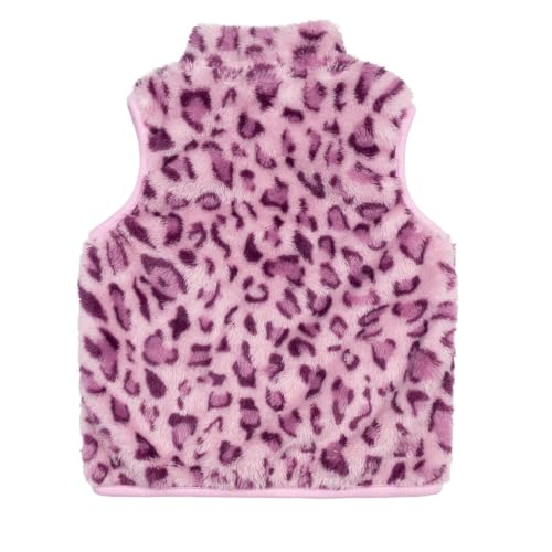 Image of JESKIDS Girls' Boys Sherpa Fleece Vest Outwear Lightweight Solid Color Cute Jacket with Pockets 2-11 Years