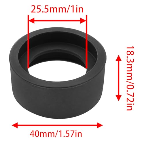 Lovelysp Small Pair of Rubber Eyecups for Microscopes Eyepiece Eye Cup Eyepiece Rubber Eyepiece Cover for Stereo Microscope (36mm Caliber) 2PCS