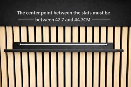 Vleugel Wandregal für Akustikpaneele, 50 cm breit, Metall, ohne Bohren, 2-Pack