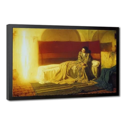 Cadre à suspendre L'Annonciation 1914 Tanner poster sur toile pour mur vide