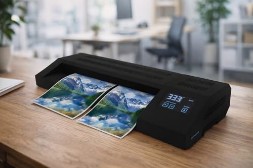 Image of Apache Professional Laminator, Thermal Pouch, 18.5 Inch Max Width, 1.5-20 Mil, True Anti-Jam Technology, School & Office Lamination Machine, Variable Temperature, Fast Output, Robust Design