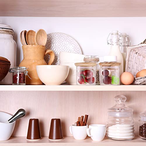 Wooden Lid Yogurt Jar Lids Round Wood Canning Lids Decorative Wood Lid Compatible With Yoplait Oui Lids For Home Kitchen Hotel Restaurant Yogurt Jars(8 Pack) #TOP6