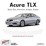 YelloPro Custom Fit Rear Trunk Bumper Edge 3M Scotchgard Paint Protector Film Anti Scratch Clear Bra...